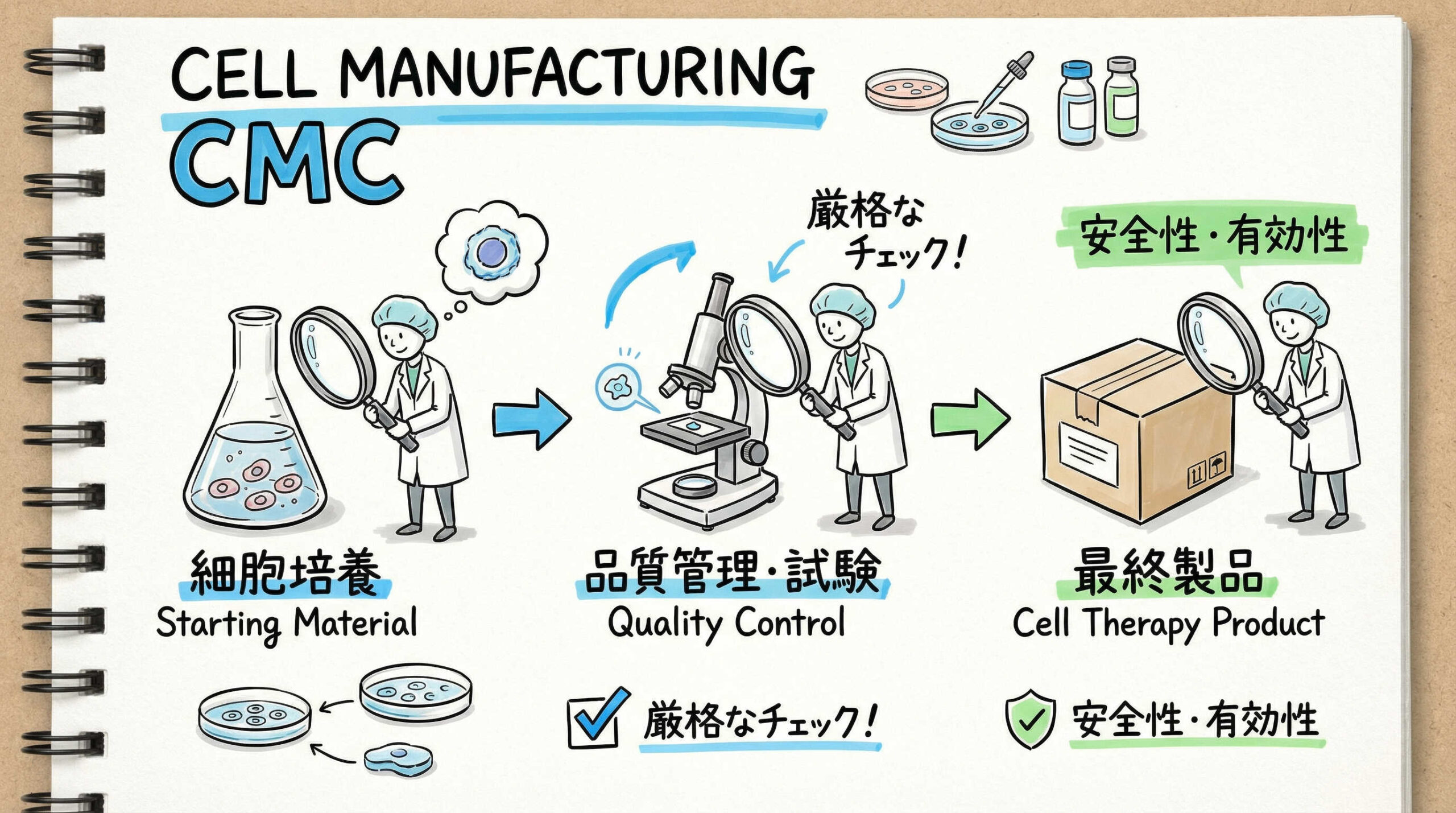 【CMC・製造】品質及び製造管理における詳細チェックポイント