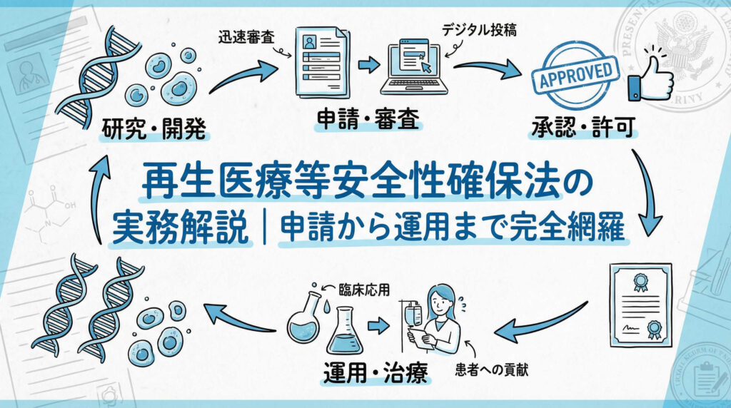 再生医療等安全性確保法の実務解説|申請から運用まで完全網羅