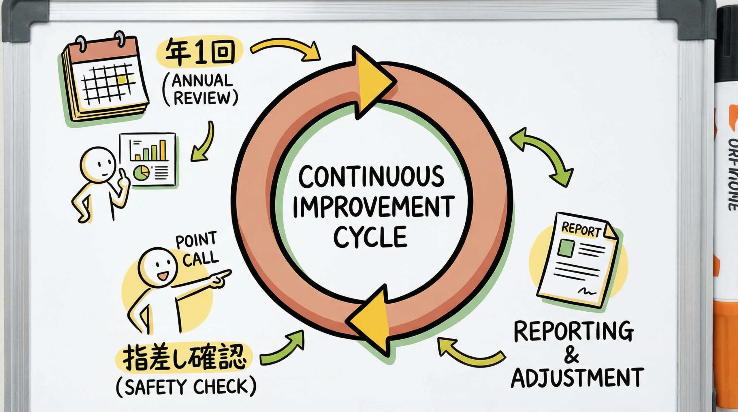 提供開始後の定期報告と安全管理措置の運用