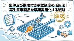 条件及び期限付き承認制度の活用法|再生医療製品を早期実用化する戦略